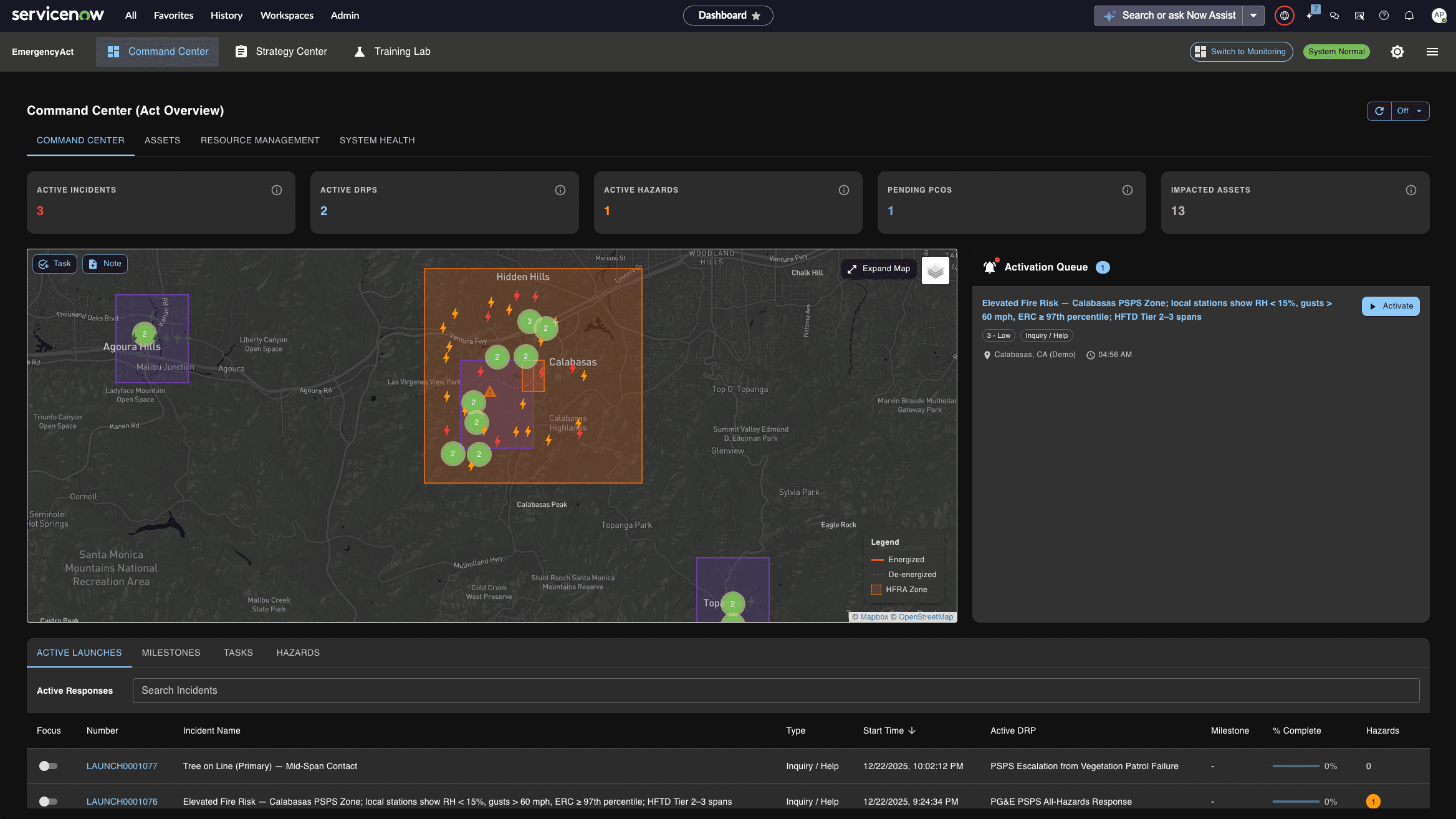 EmergencyAct Command Center